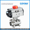 Hot selling pneumatic 3 pieces ball valve with great price